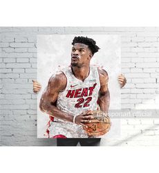 Jimmy Miami Poster, Canvas Wrap, Basketball framed print,