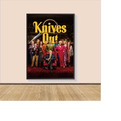 Knives Out Movie Poster Print, Canvas Wall Art, Room Decor, Movie Art, Gifts for Him/Her, Wall Art Print, Art Poster For