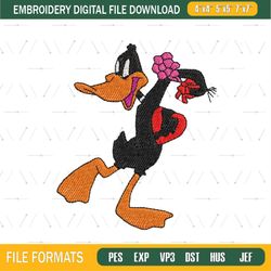 Valentine Day Daffy Duck Dance Embroidery