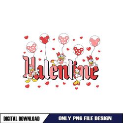 Disney Love Couple Duck Valentine Day PNG
