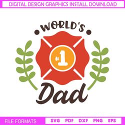 Worlds First Dad Father Day Vector SVG