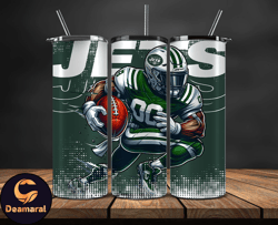 New York Jets NFL Tumbler Wraps, Tumbler Wrap Png, Football Png, Logo NFL Team, Tumbler Design 25