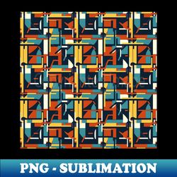 Abstract Seamless Pattern Geometric Lines Shapes Geometry Modern Contemporary Home Decor Mid Century - Exclusive PNG Sublimation Download - Stunning Sublimation Graphics