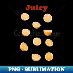 Juicy orange fruit pattern for fresh summer vibes - modern figurative art - Premium PNG Sublimation File - Unleash Your Inner Rebellion