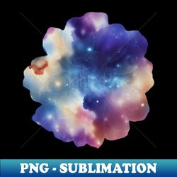 Galaxy watercolor flower - PNG Sublimation Digital Download - Revolutionize Your Designs