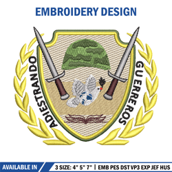 Adiestrando guerreros logo embroidery design, logo embroidery, logo design, Embroidery shirt, Instant download
