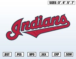 Cleveland Indians Embroidery Designs, MLB Logo Embroidery Files File,Nike Embroidery Desig65
