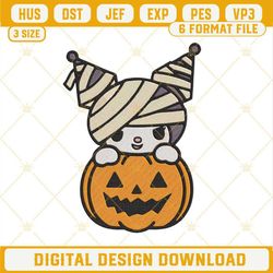 Halloween Kuromi Pumpkin Embroidery Design Files.jpg