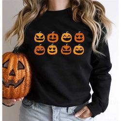 Pumpkin Shirt, Pumpkin T-shirt Jack-o-Lantern Shirt, Spooky Season, Fall Shirts, Thanksgiving Graphic Shirt, Cute Fall S