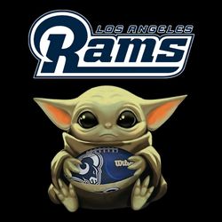 Baby Yoda Los Angeles Rams PNG File Only Instant Download
