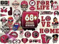 65 Designs Atlanta Falcons Football Svg Bundle, Falcons Logo Svg, Falcons Lovers