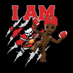 I Am Groot Fan Tampa Bay Buccaneers Svg, NFL Svg, Sport Svg, Football Svg, Digital download