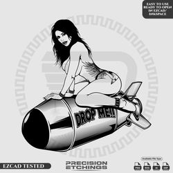 Nuclear Bomb and Hot Girl Vector