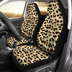 Wild Cheetah Print Car Seat Covers Custom Animal Skin Pattern Car Accessories Gifts Idea