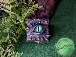 Swamp Dragon box - wedding box - ring box - dragon eye - dragon jewerly box - dragon eye box - dragon fantasy - box