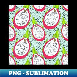 Pitaya dragon fruit pattern - PNG Transparent Digital Download File for Sublimation - Bring Your Designs to Life