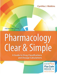 Pharmacology Clear and Simple: A Guide to Drug Classifications Third Edition Watkins PDF | Instant Download