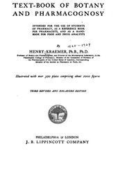 A Text Book of Botany and Pharmacognosy 1908