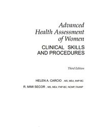 Advanced Health Assessment of Women - Carcio, Helen A NEW VESRION