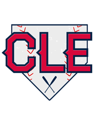 CLE Cleveland Baseball Home Plate