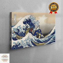 Minimalist Wall Art, Personalized Gift, Personalized Gift For Him, Bohemian Wall Art, The Great Wave Wall Art, Wave Off