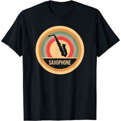 Retro Vintage Saxophone T-Shirt for saxophonists