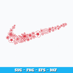Nike Flower design Svg, Logo Brand svg, Nike svg, cartoon svg, logo design svg, logo shirt svg, Instant download.