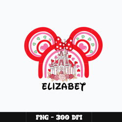 Mickey castle valentine elizabet Png, Mickey Png, Disney Png, Digital file png, cartoon Png, Instant download.