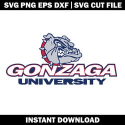 Gonzaga University logo Svg, Ncaa png, Logo Sport svg, logo shirt svg, digital file svg, Instant download.