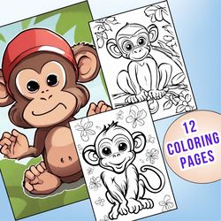 12 Printable Monkey Coloring Pages for Kids | Engage Young Learners with Fun