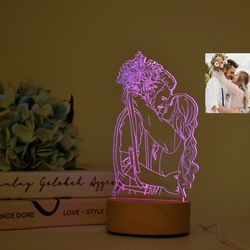 3D Picture Lamp, Photo Lamp, Personalized 3D Photo Lamp 7 Colors