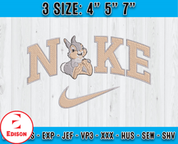 Nike Mrs. Rabbit Embroidery, Nike Disney Embroidery, Bambi embroidery file