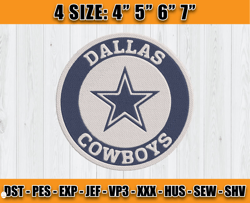Dallas Cowboys Coins Embroidery, Cowboys Embroidery, Embroidery Design files, Embroidery Patterns D17 - Carr