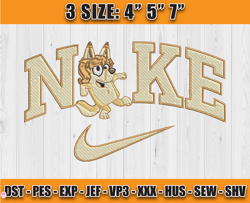 Nike X Bluey embroidery, embroidery machine design, cartoon embroidery pattern