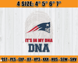 It's My DNA Patriots Embroidery Design, New England Patriots Embroidery, Football Embroidery Design