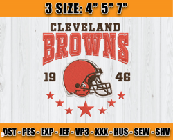 Cleveland Browns Football Embroidery Design, Brand Embroidery, NFL Embroidery File, Logo Shirt 52