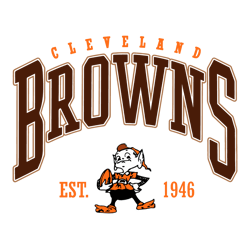 Vintage Cleveland Browns Est 1946 SVG