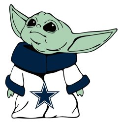 Dallas Cowboys Nfl Baby Yoda SVG
