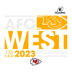 Afc West 2023 Champions Chiefs SVG