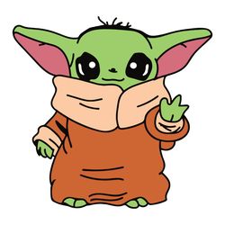 Star Wars Baby Yoda The Child Cartoon Poses SVG