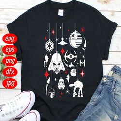 Star Wars Galactic Empire Ornaments Chrismast Holiday SVG