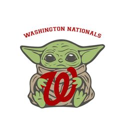 Wasington Nationals Baby Yoda Sport Logo Team Gift SVG