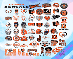 58 Files Cincinnati Bengals Svg Bundle, Cincinnati Bengals Girl, Bengals Logo