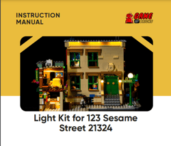 GAME OF BRICKS 123 Sesame Street Instruction Manual PDF Full Color