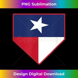 Texas Baseball Home Plate Lone Star State Flag Catcher - Sublimation-Optimized PNG File - Immerse in Creativity with Every Design