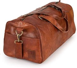 Vintage Leather Duffle Bag Oslo for Travel or the Gym Beg ,Traveling bag , Overnight Bag for Men and Women