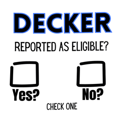 Funny Decker Reported Check One SVG