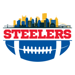 Nfl Steelers Football Skyline SVG