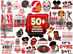 50 Files Tampa Bay Buccaneers SVG Bundle, Buccaneers Logo NFL SVG