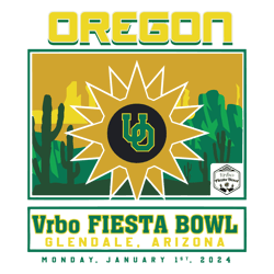 Oregon Vrbo Fiesta Bowl 2024 SVG
